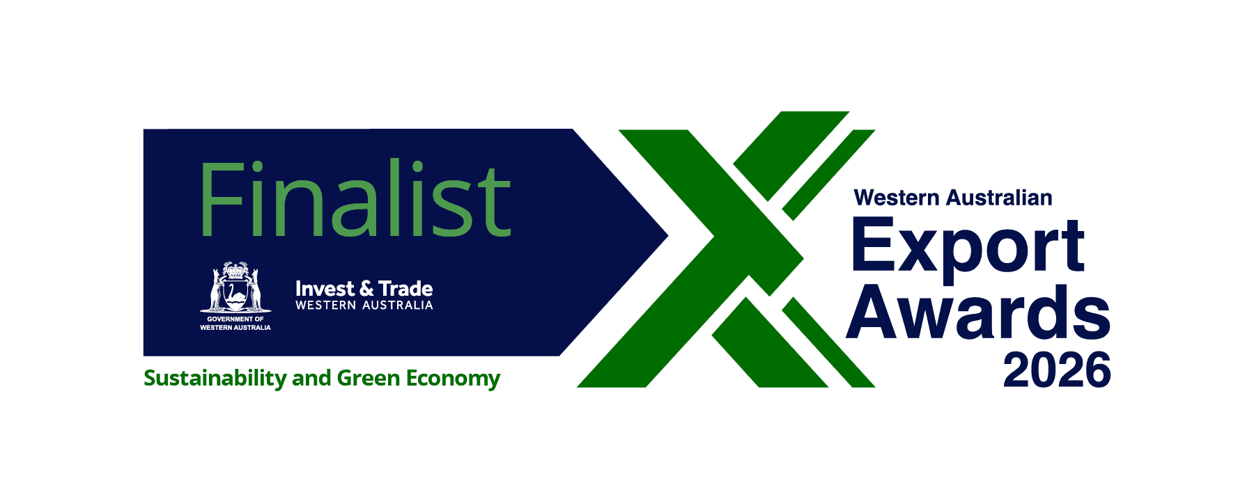 Finalist — Sustainability and Green Economy, Western Australian Export Awards 2026